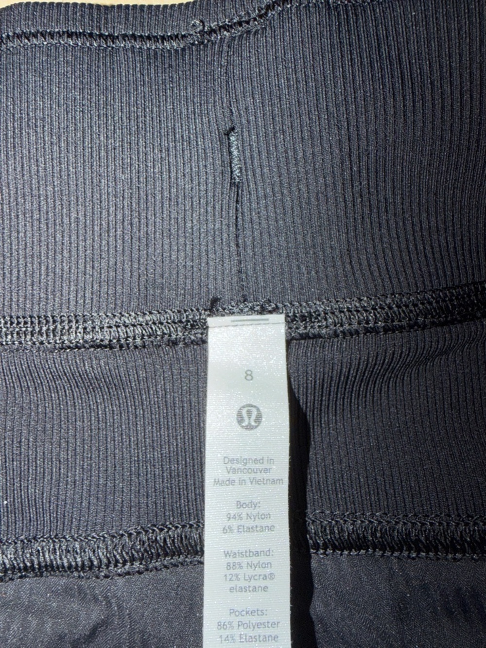 NWT!! Lululemon Dance Studio Mid-Rise Jogger Full Length Black Sz 8 - Picture 8 of 8